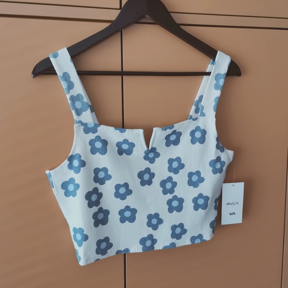 RVCA Pleasure Cropped Tank Top - NWT (L) - Picture 4 of 13